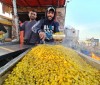 ثمار الذرة تزيّن شوارع غزة
