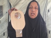 مريض سرطان في غزة يعاني من نقص المستلزمات الطبية الأساسية