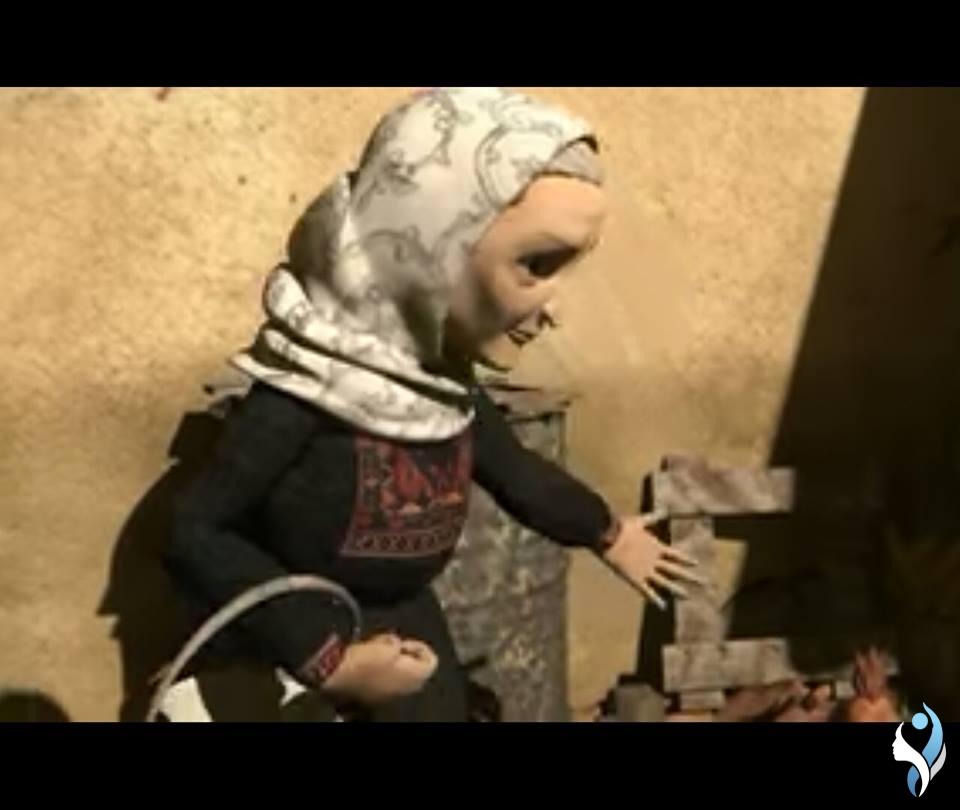 صورة عن فيلم كرتوني أنتج في غزة